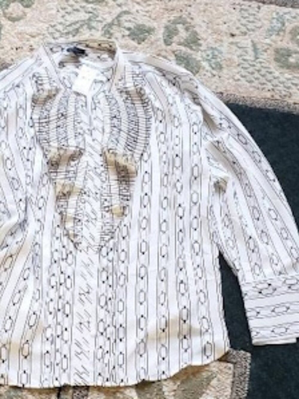 Ann Taylor Striped Long Sleeved Blouse (Brand New)